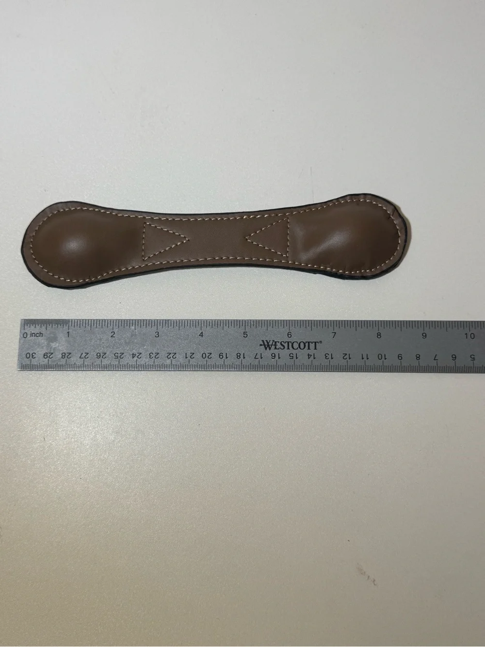 Brown Leather Weighted Bookmark/ Page Holder